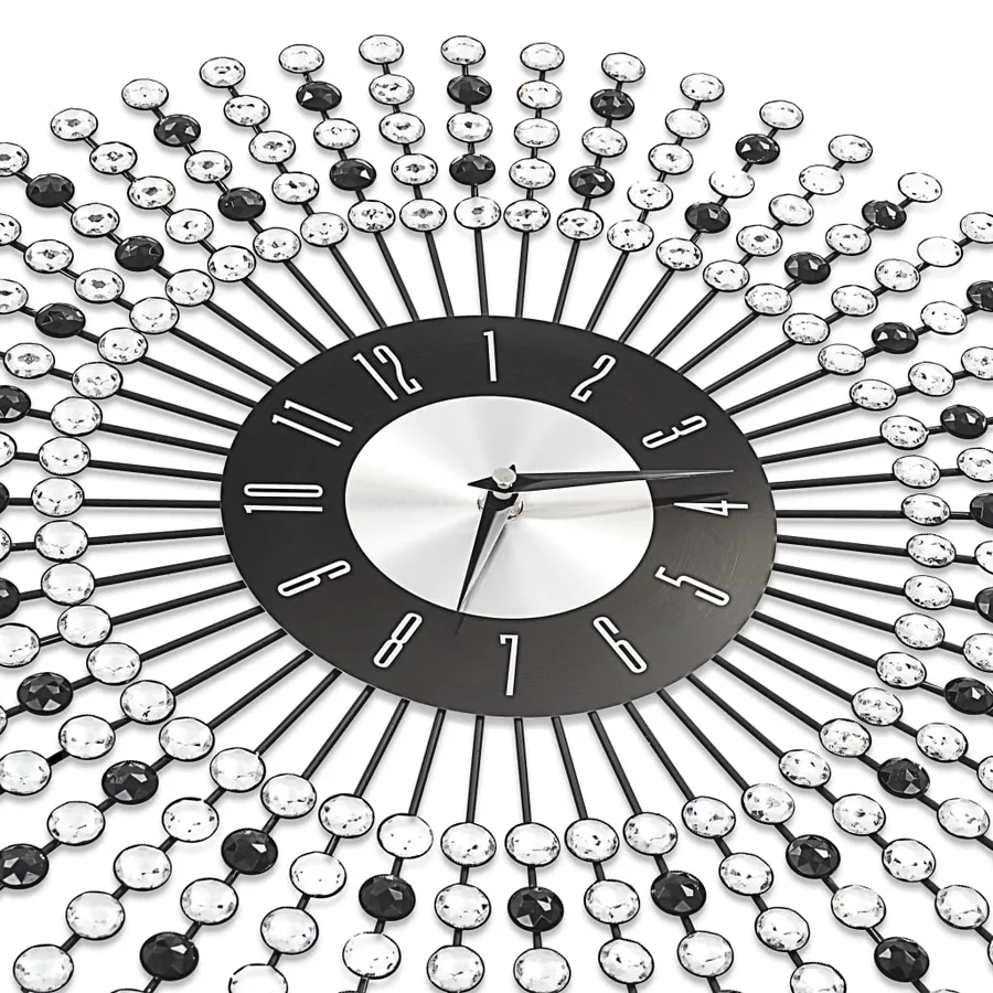 Horloge murale Métal 43 cm Noir - 4