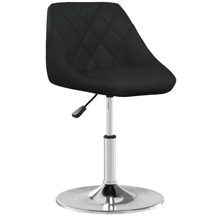 Chaises à manger lot de 2 noir similicuir - 3