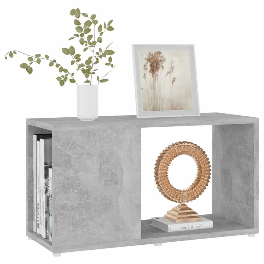 Meuble TV Gris béton 60x24x32 cm Bois d'ingénierie - 3