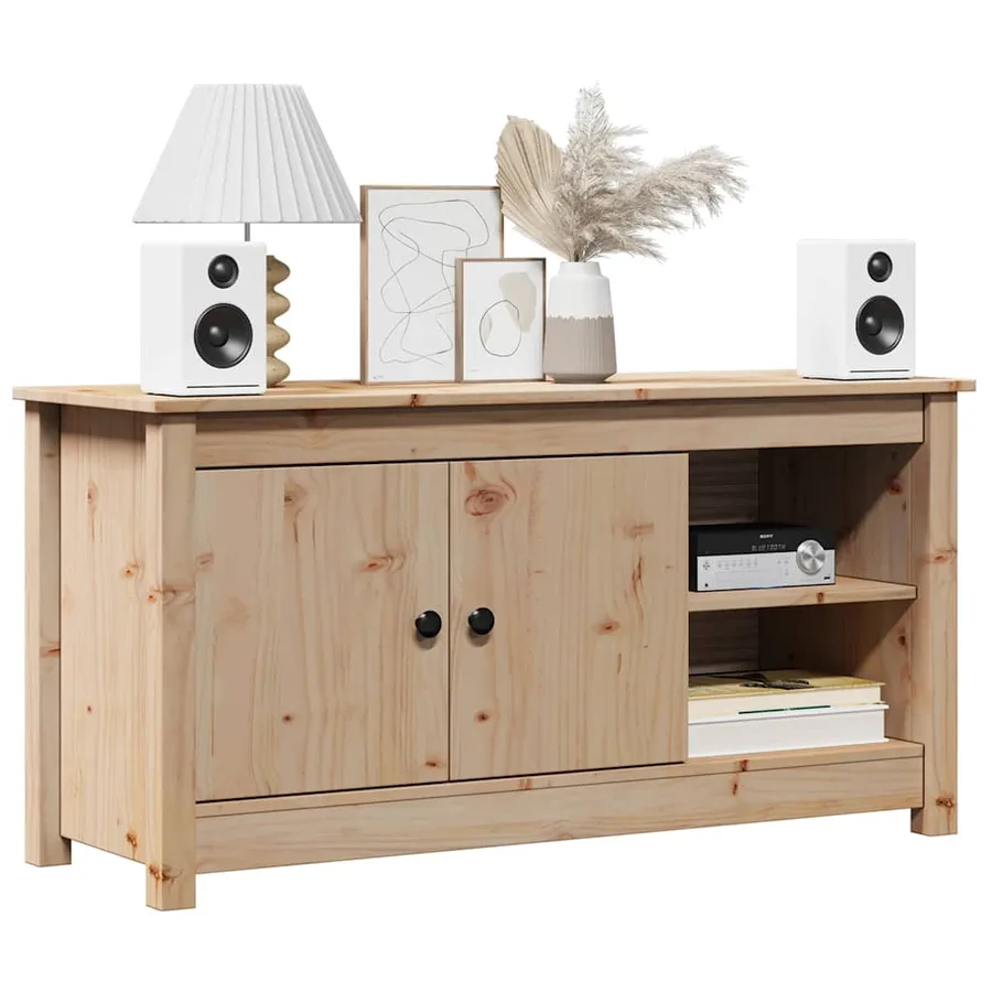 Meuble TV 103x36,5x52 cm Bois de pin massif - 3