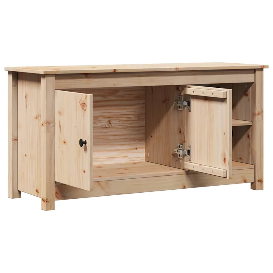 Meuble TV 103x36,5x52 cm Bois de pin massif - 5