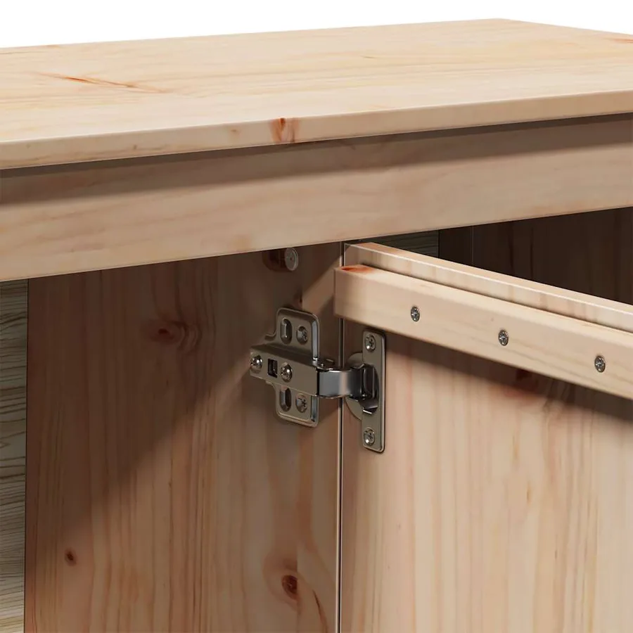 Meuble TV 103x36,5x52 cm Bois de pin massif - 8