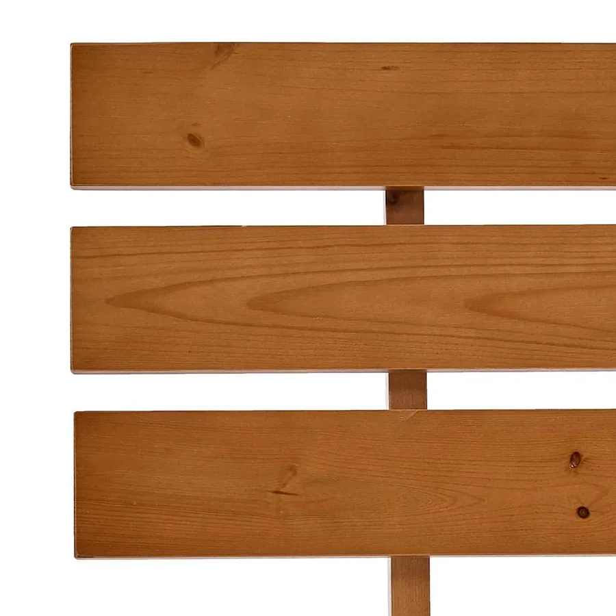 Cadre de lit sans matelas marron miel 140x200 cm pin massif - 6