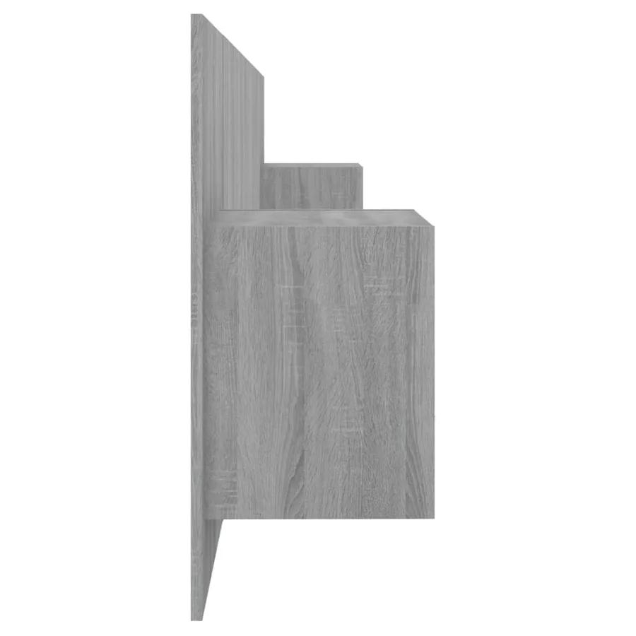 Tête de lit avec armoires sonoma gris Bois d'ingénierie - 5