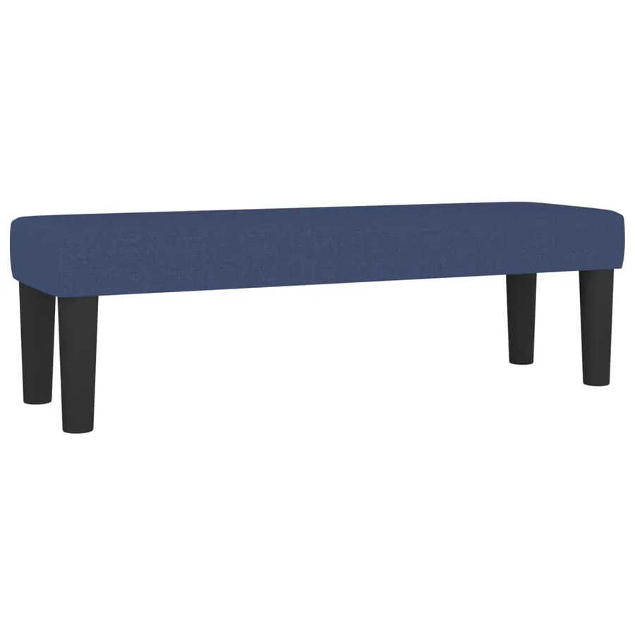 Banc Bleu 100x30x30 cm Tissu - 2