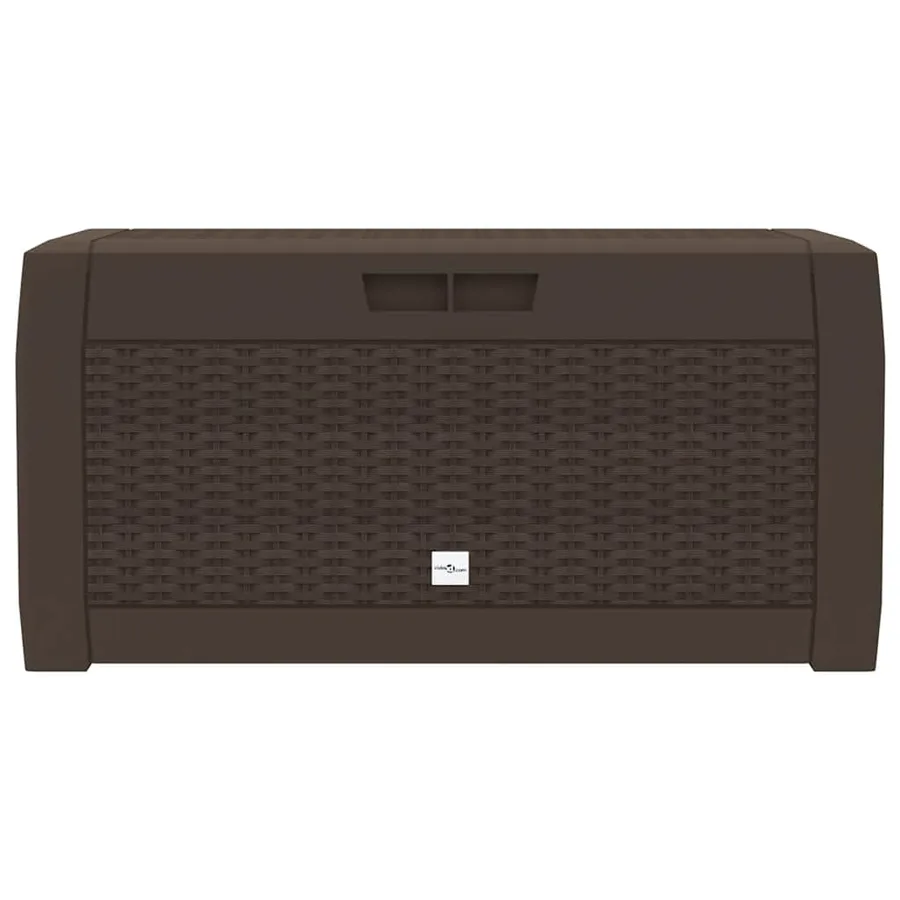 Boîte de stockage de jardin Marron 119x48x60 cm Polypropylène - 4