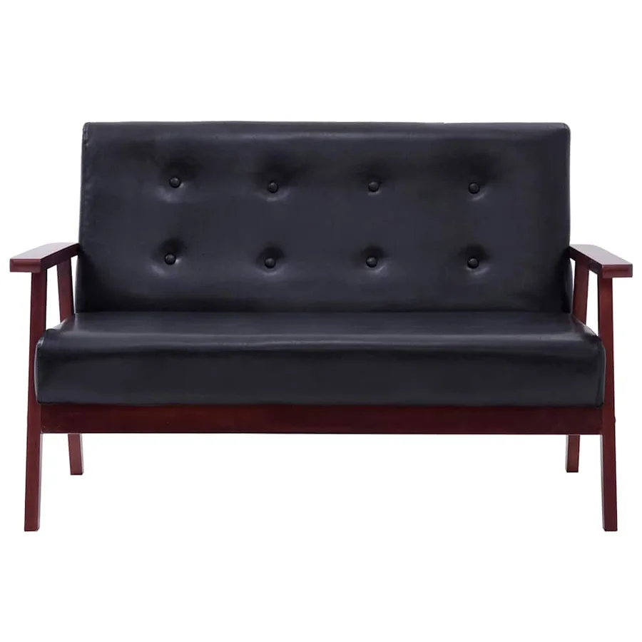 Ensemble de canapés 2 pcs Noir Similicuir - 7