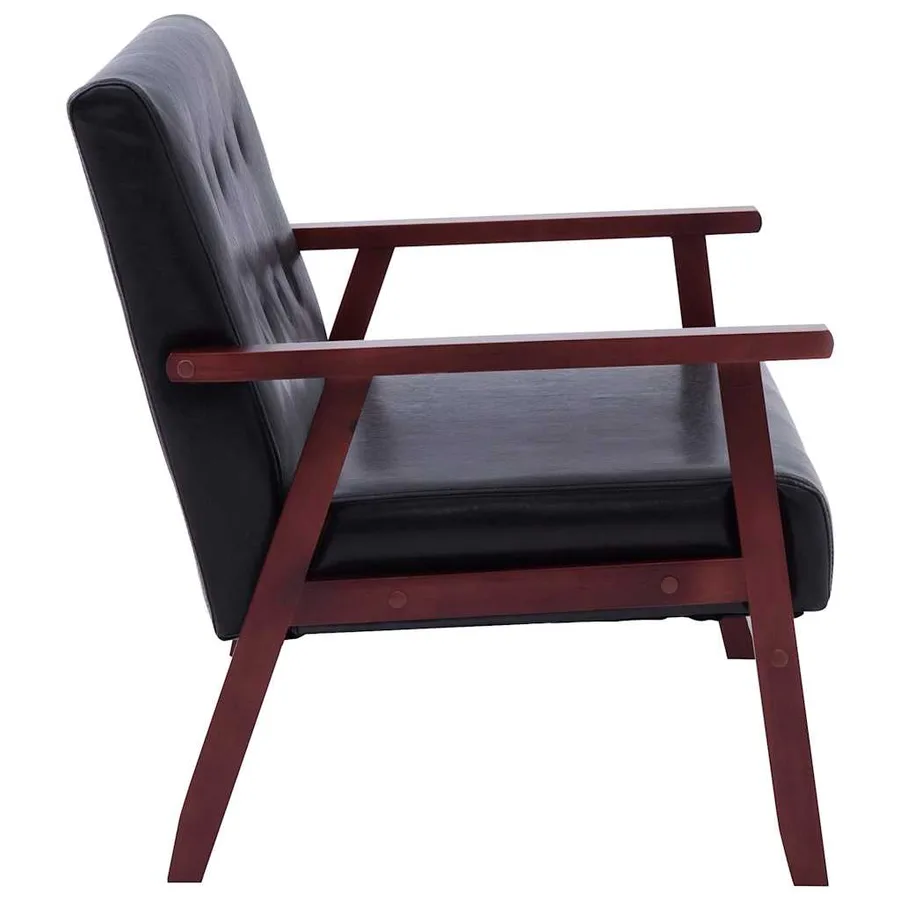Ensemble de canapés 2 pcs Noir Similicuir - 8