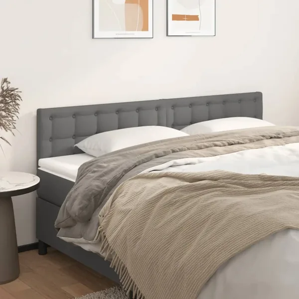 Têtes de lit Gris 180x5x78/88 cm Similicuir
