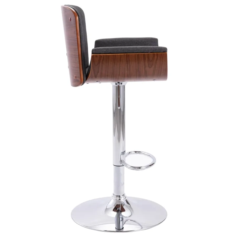 Tabouret de bar Gris Tissu - 3