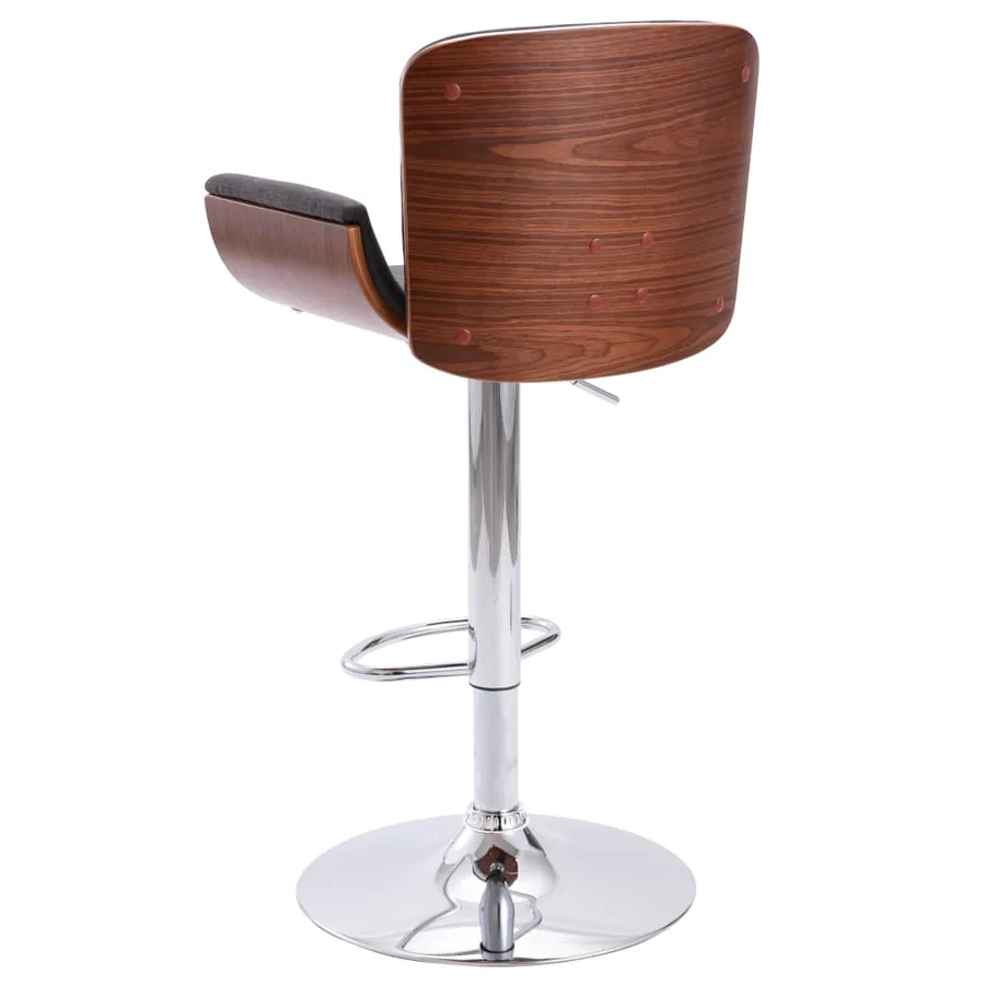 Tabouret de bar Gris Tissu - 4