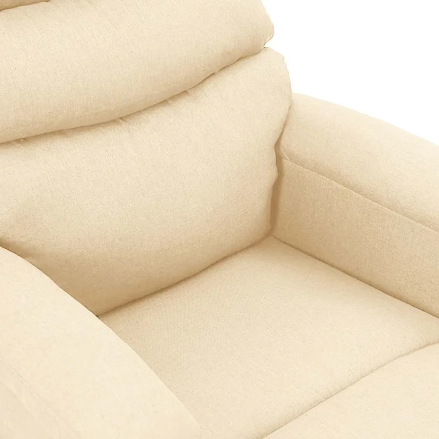 Fauteuil de massage Crème Tissu - 5