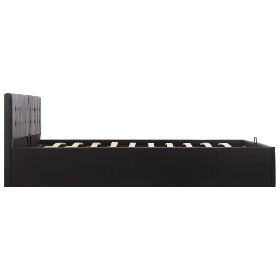 Cadre de lit avec rangement hydraulique Similicuir 180x200 cm - 4