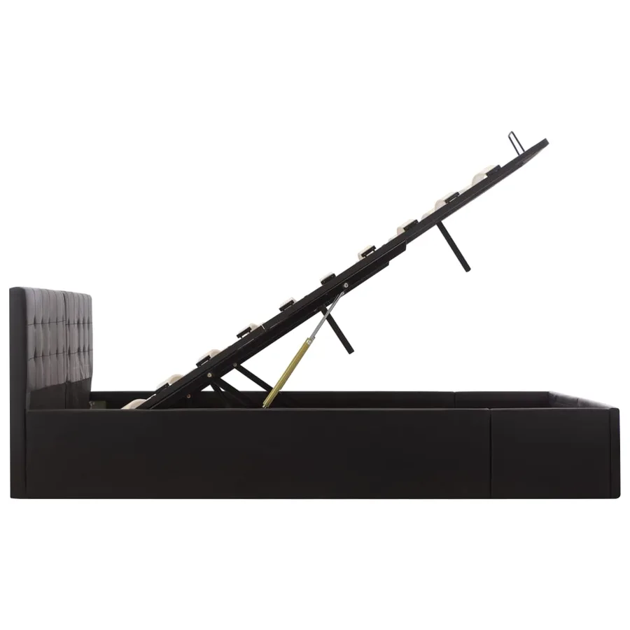 Cadre de lit avec rangement hydraulique Similicuir 180x200 cm - 6
