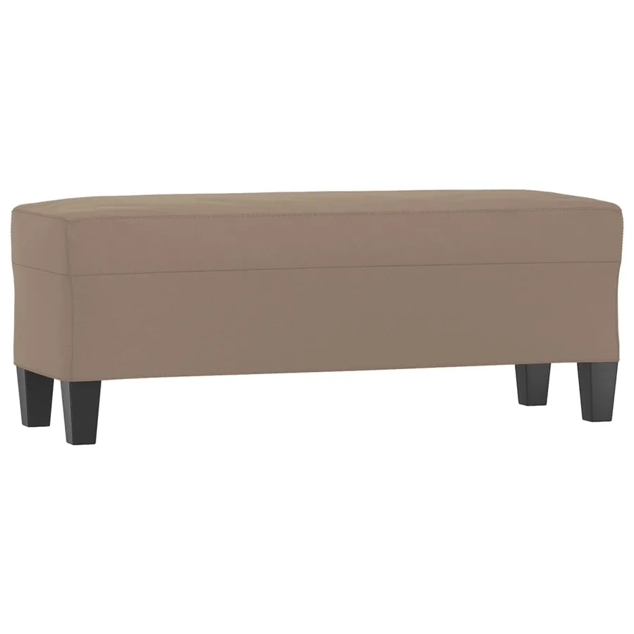 Banc Taupe 100x35x41 cm Tissu microfibre - 2