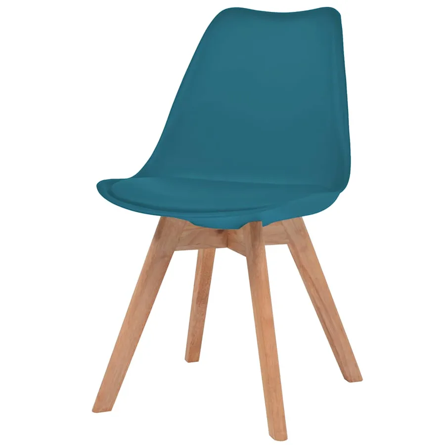 Chaises à manger lot de 2 Turquoise Plastique - 2