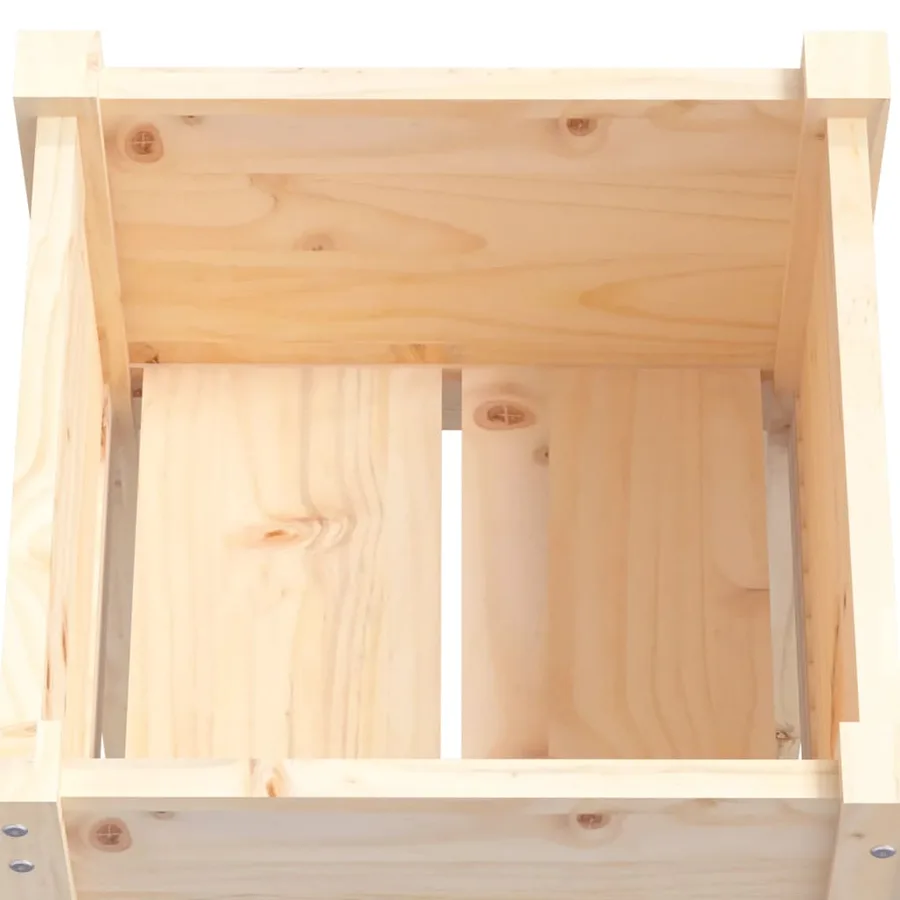 Jardinières d'extérieur 2 pcs 50x50x70 cm bois de pin massif - 6