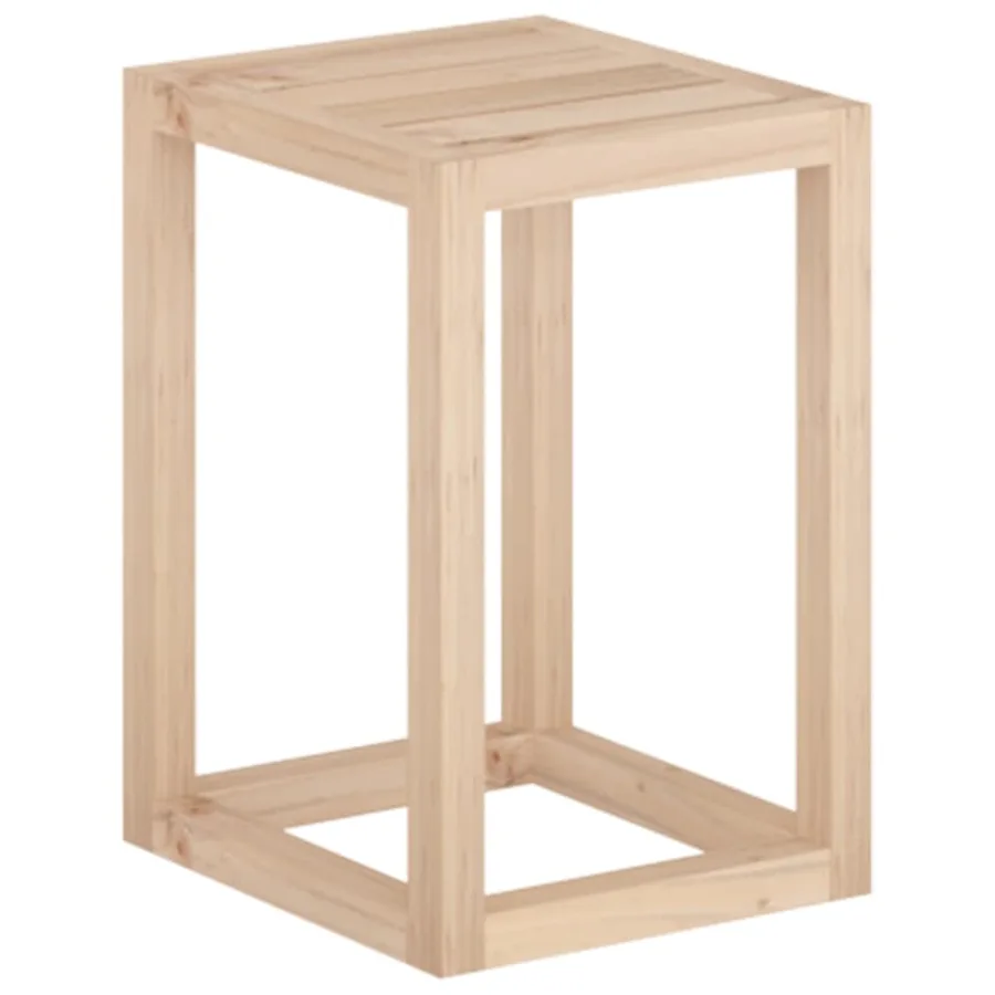 Ensemble de supports pour plantes 3 pcs Bois de pin massif - 9