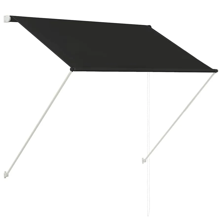 Auvent rétractable 150x150 cm Anthracite - 2