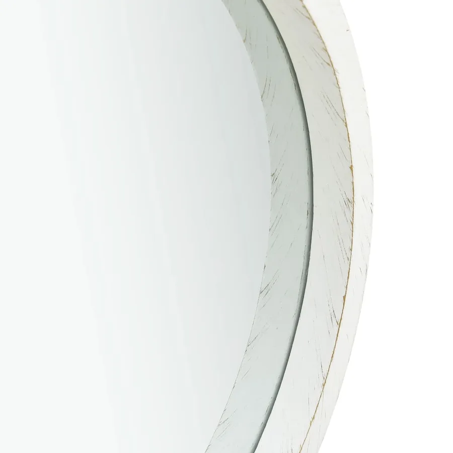 Miroir mural avec sangle 40 cm Blanc - 3