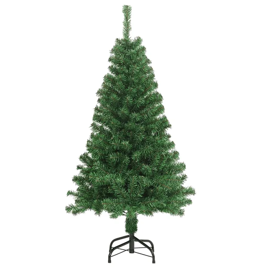 Arbre de Noël artificiel avec branches épaisses vert 150 cm PVC - 3