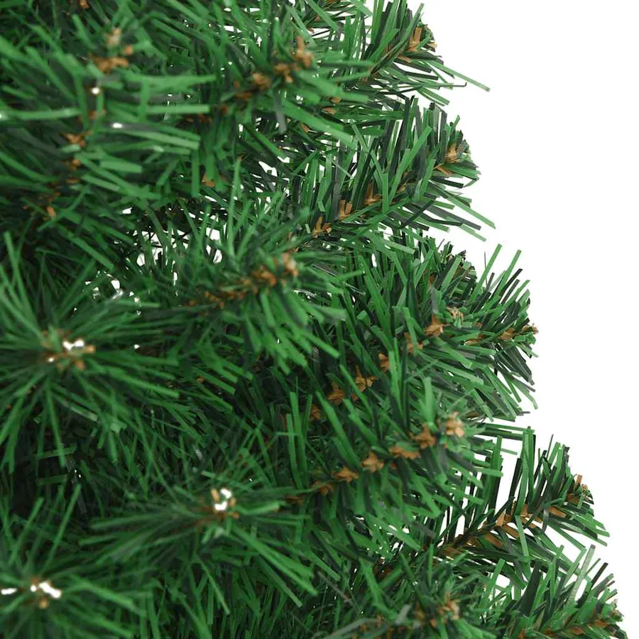Arbre de Noël artificiel avec branches épaisses vert 150 cm PVC - 5
