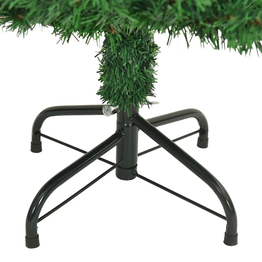 Arbre de Noël artificiel avec branches épaisses vert 150 cm PVC - 6