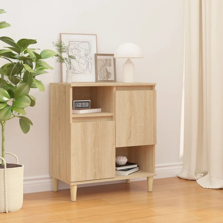 Buffet Chêne sonoma 60x35x70 cm Bois d'ingénierie