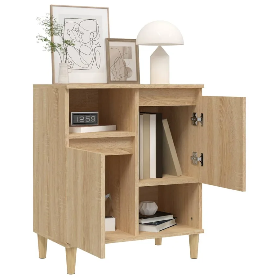 Buffet Chêne sonoma 60x35x70 cm Bois d'ingénierie - 4