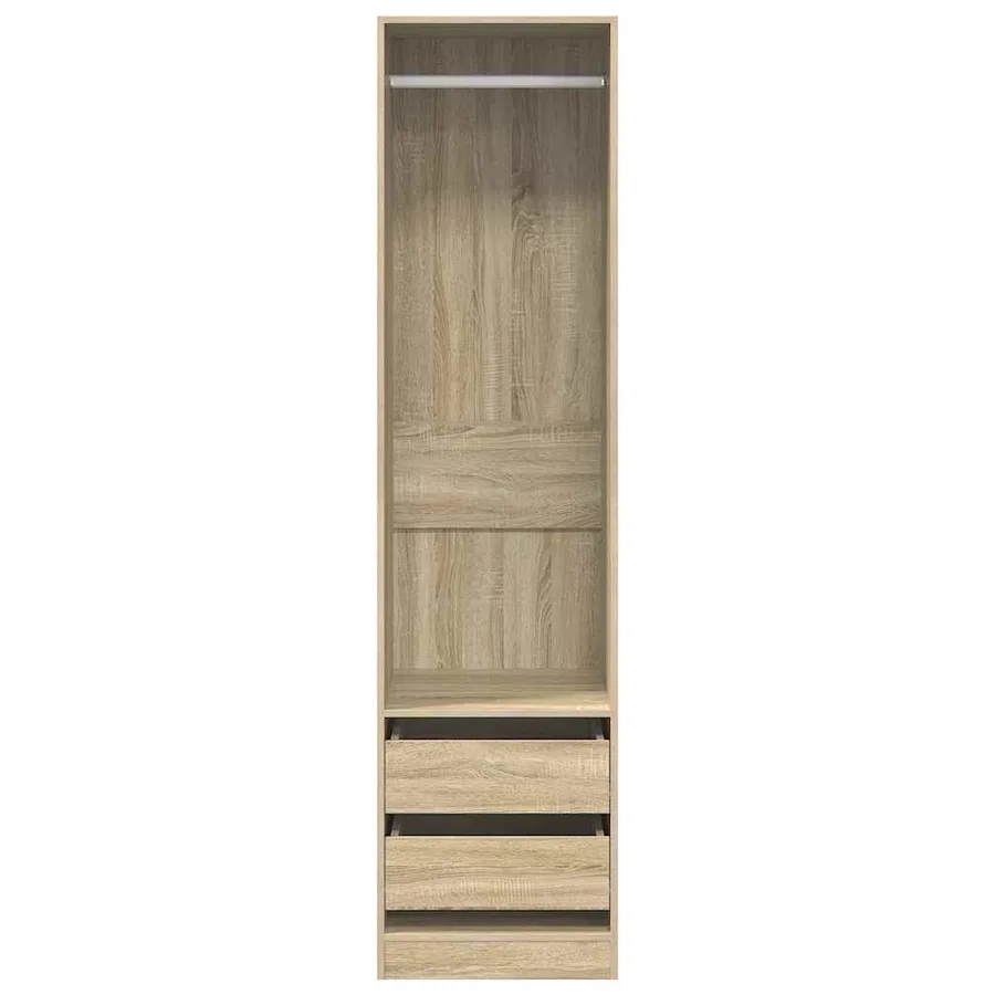 Garde-robe avec tiroirs Chêne sonoma Bois d'ingénierie - 4