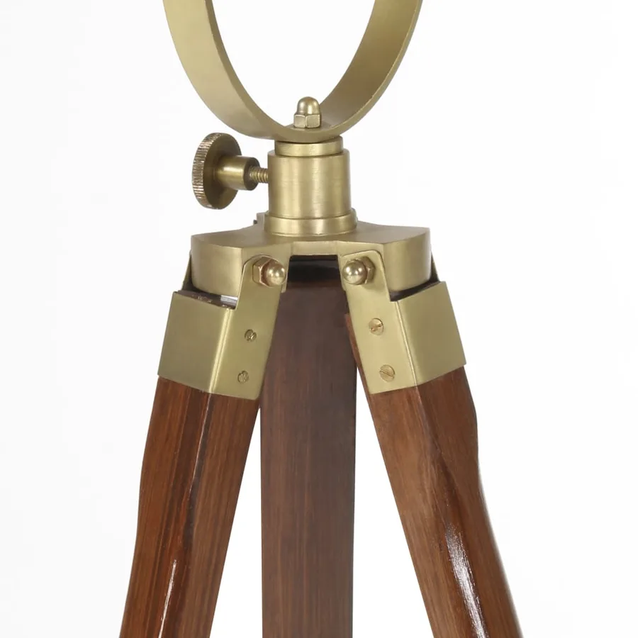 Lampadaire à trépied bois de manguier massif 97 cm - 11