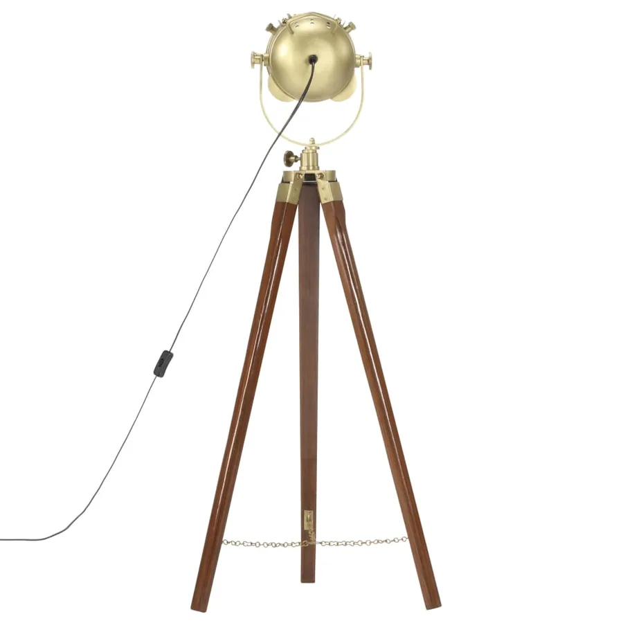 Lampadaire à trépied bois de manguier massif 97 cm - 6