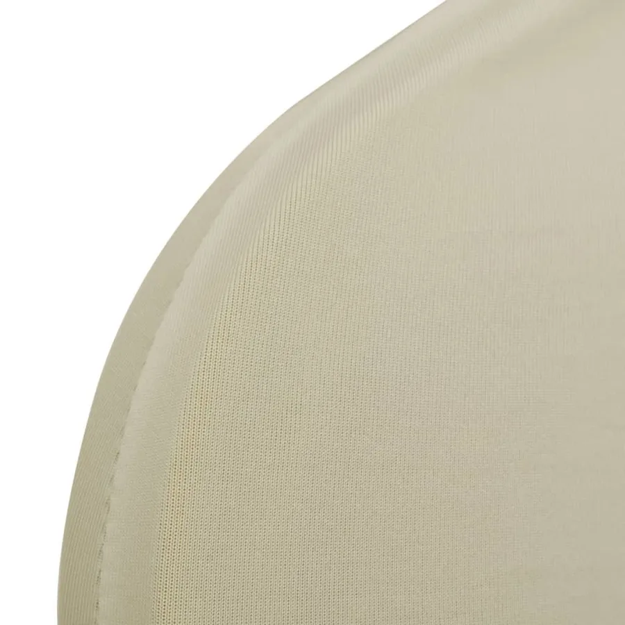 Housse de chaise extensible 4 pcs crème - 7