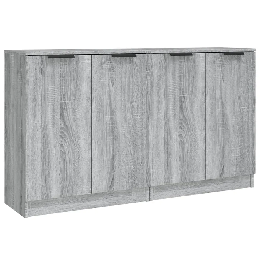 Buffets 2 pcs Sonoma gris 60x30x70 cm Bois d'ingénierie - 2