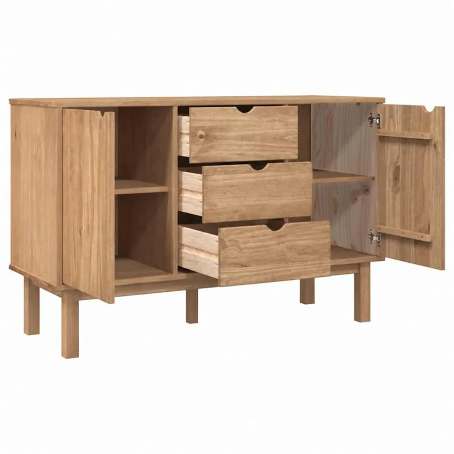 Buffet OTTA 113,5x43x73 cm Bois massif de pin - 4