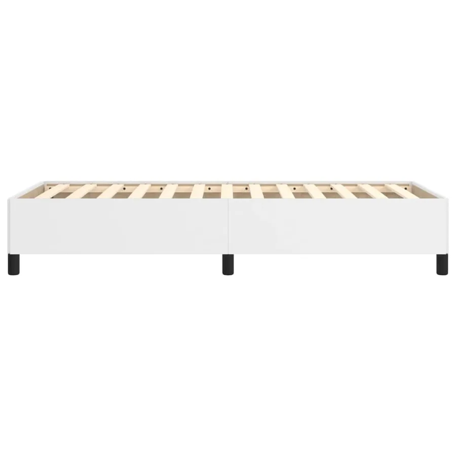 Cadre de lit sans matelas blanc 80x200 cm similicuir - 6