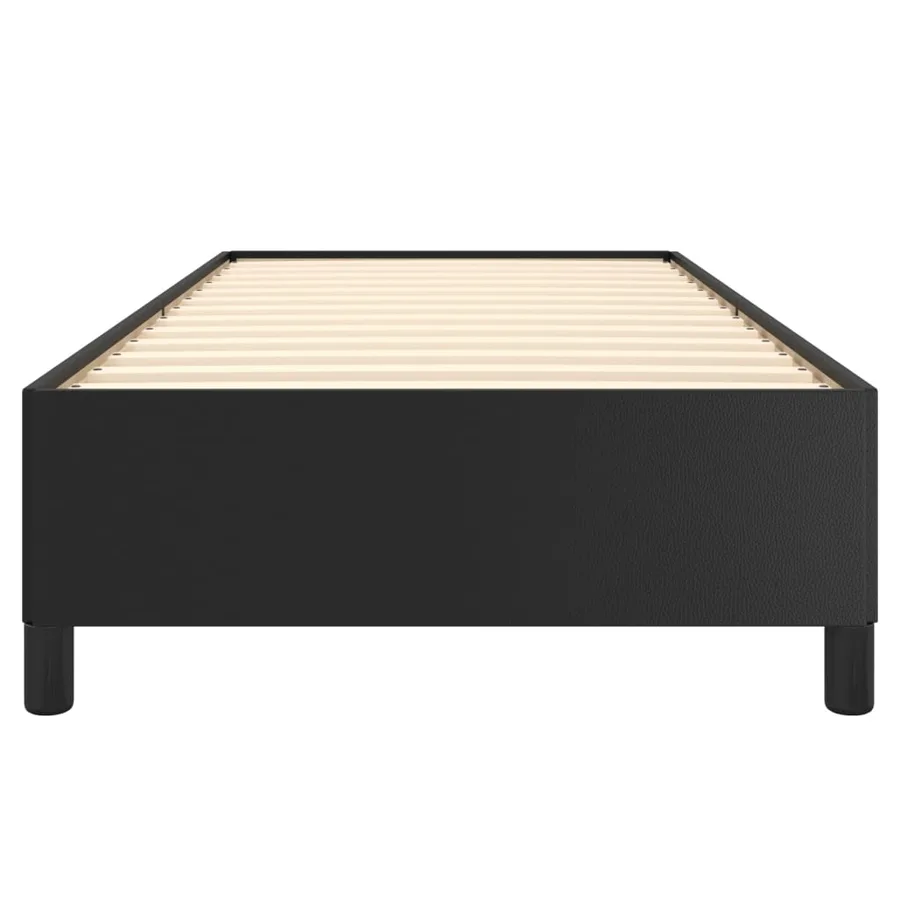 Cadre de lit sans matelas noir 90x190 cm similicuir - 5