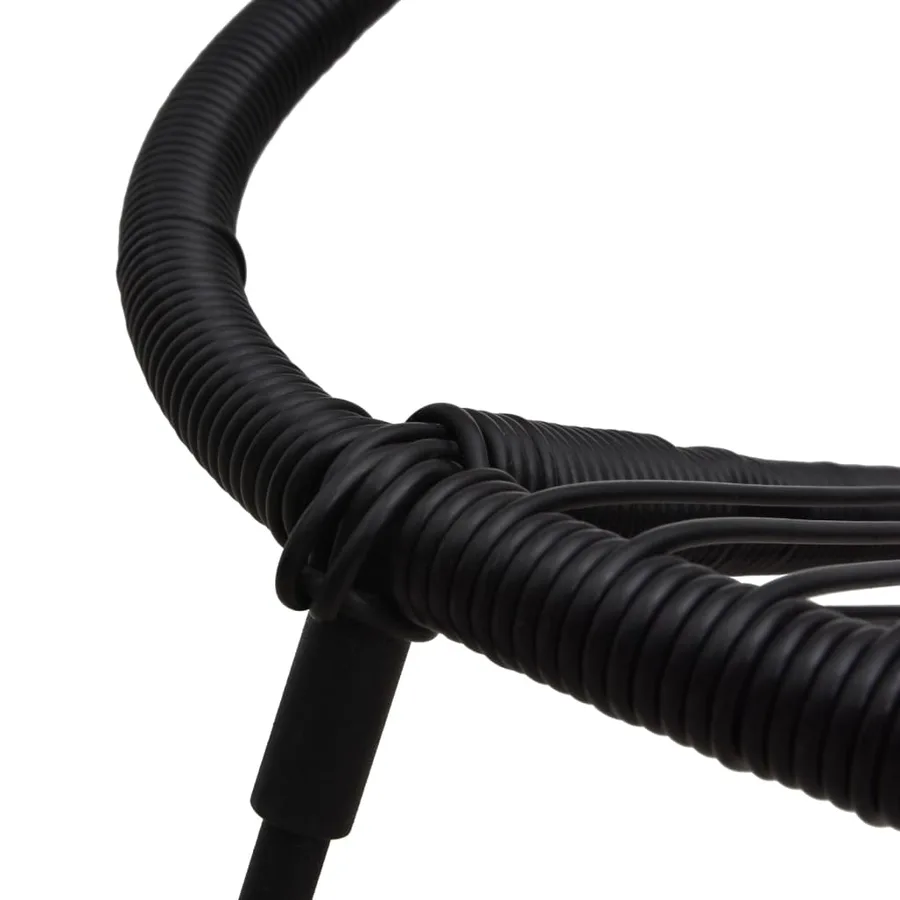 Ensemble à manger de jardin 7 pcs Noir Rotin PVC - 6