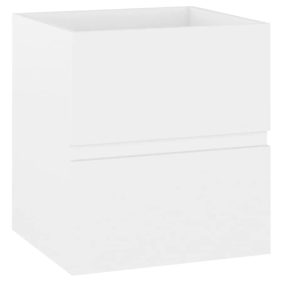 Armoire d'évier avec lavabo intégré Blanc Aggloméré - 3