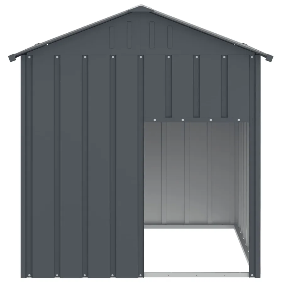 Niche pour chien avec toit anthracite acier galvanisé - 3