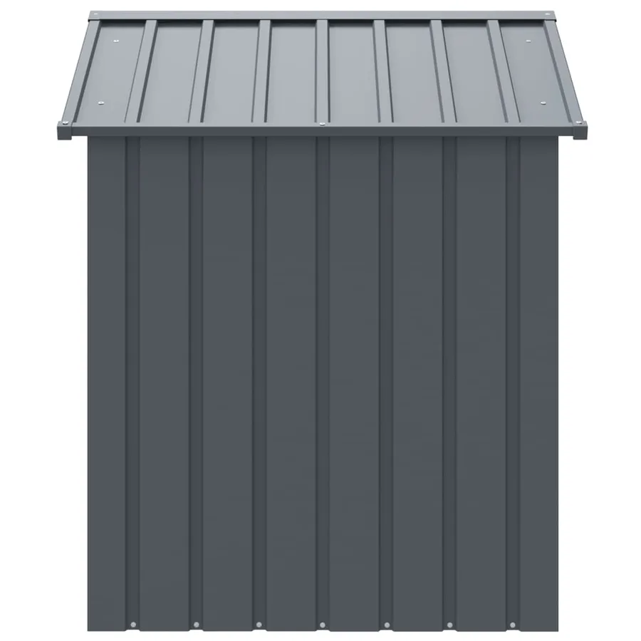Niche pour chien avec toit anthracite acier galvanisé - 4