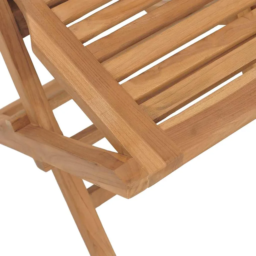 Ensemble à manger de jardin 5 pcs Bois de teck massif - 6