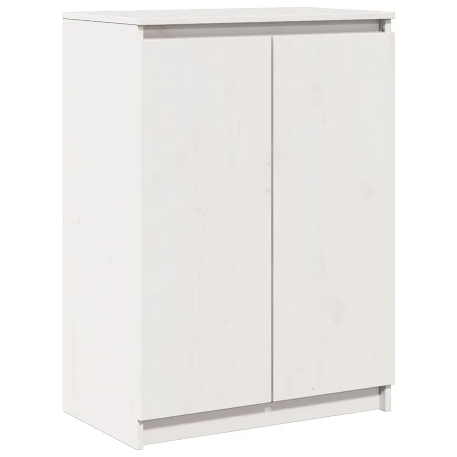 Buffet Blanc 60x36x84 cm Bois de pin massif - 2
