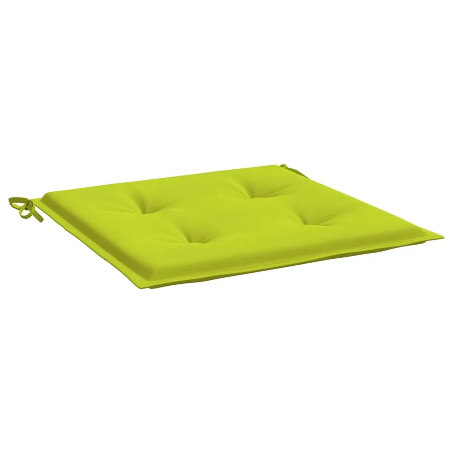 Coussins de chaise de jardin lot de 4 vert vif 50x50x4 cm - 5