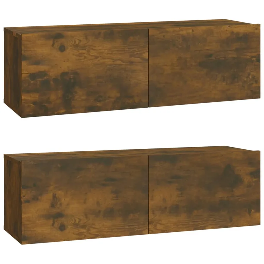 Ensemble de meubles TV 6 pcs Chêne fumé Bois d'ingénierie - 9