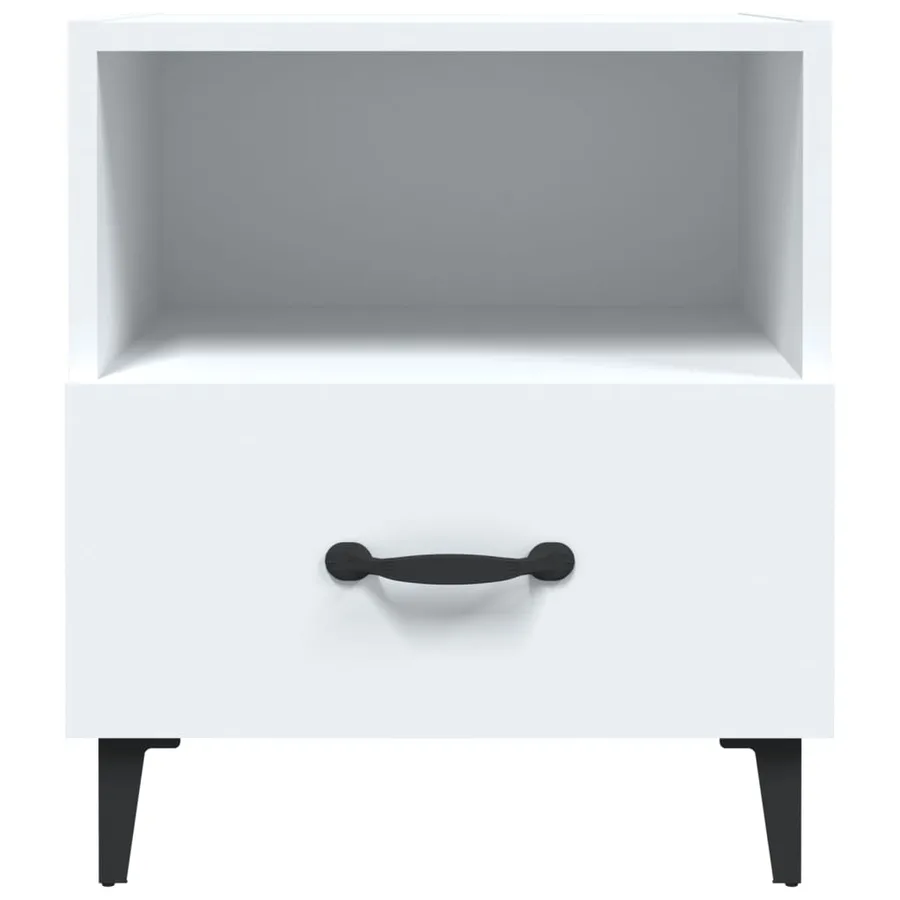 Table de chevet Blanc Bois d'ingénierie - 3