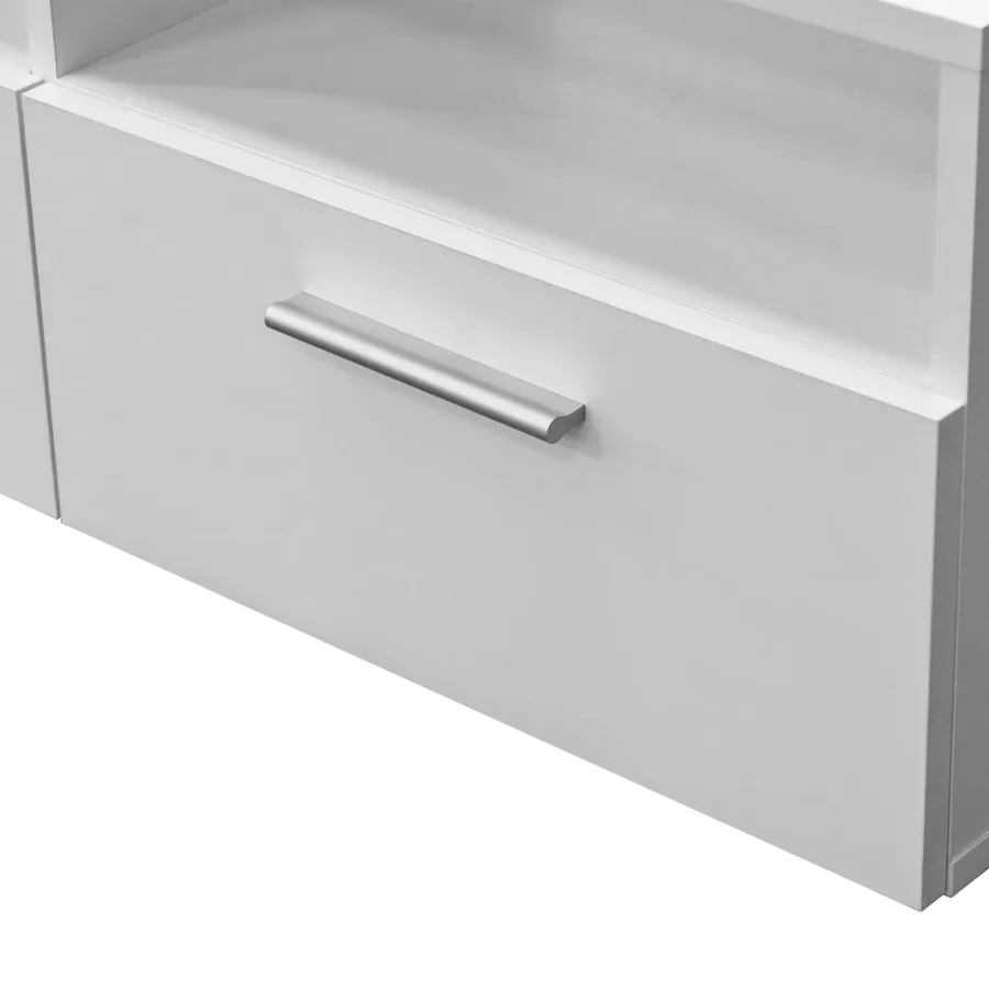 Meuble TV Bois d’ingénierie 95x35x36 cm Blanc - 4