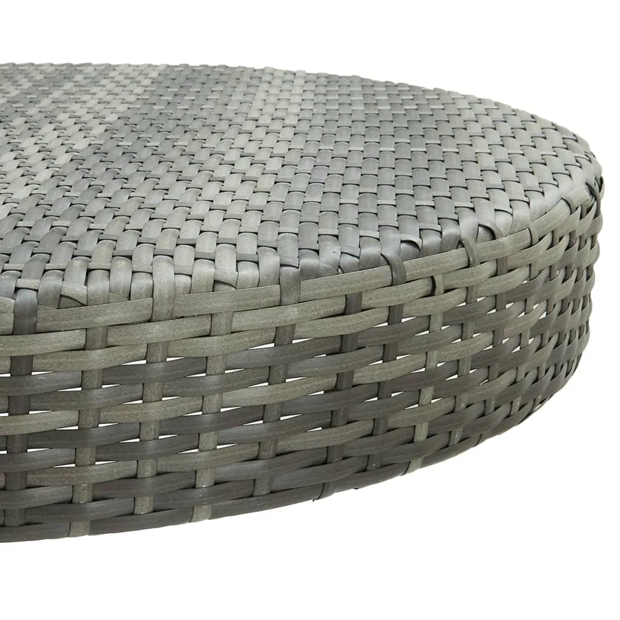 Ensemble de bar de jardin 5 pcs Résine tressée Gris - 5