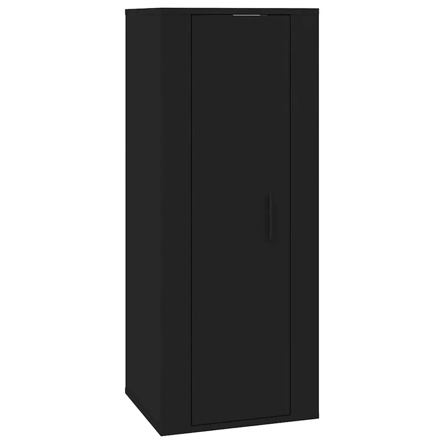 Meuble TV mural Noir 40x34,5x100 cm - 2