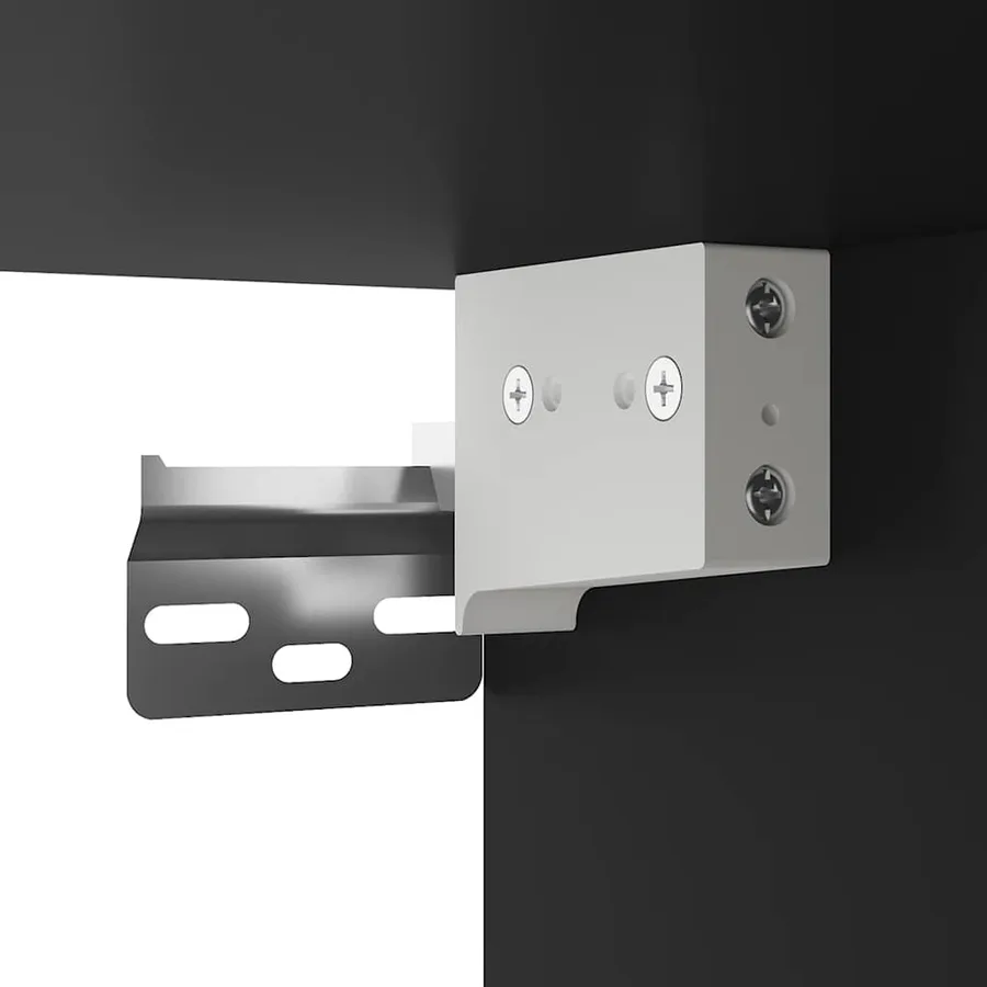 Meuble TV mural Noir 40x34,5x100 cm - 7